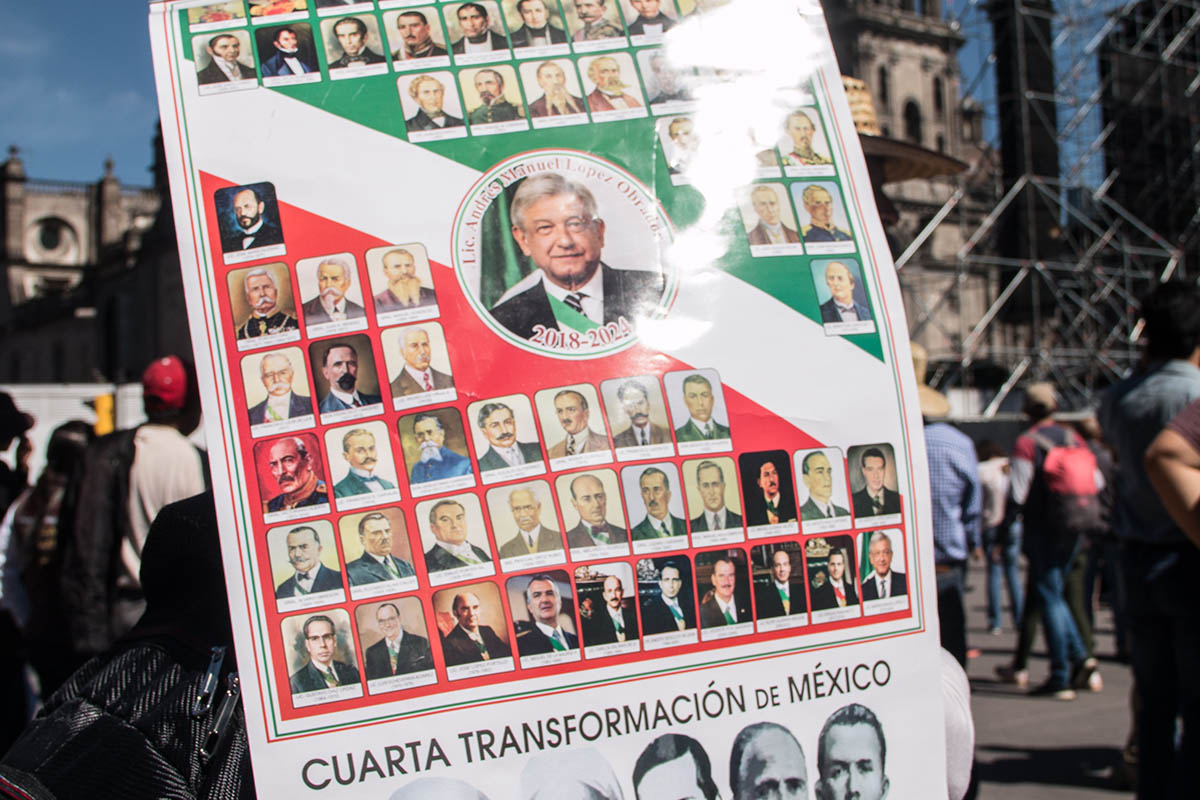 AMLO, Cuarta Transformación, López Obrador, Bastón de Mando, Zócalo,