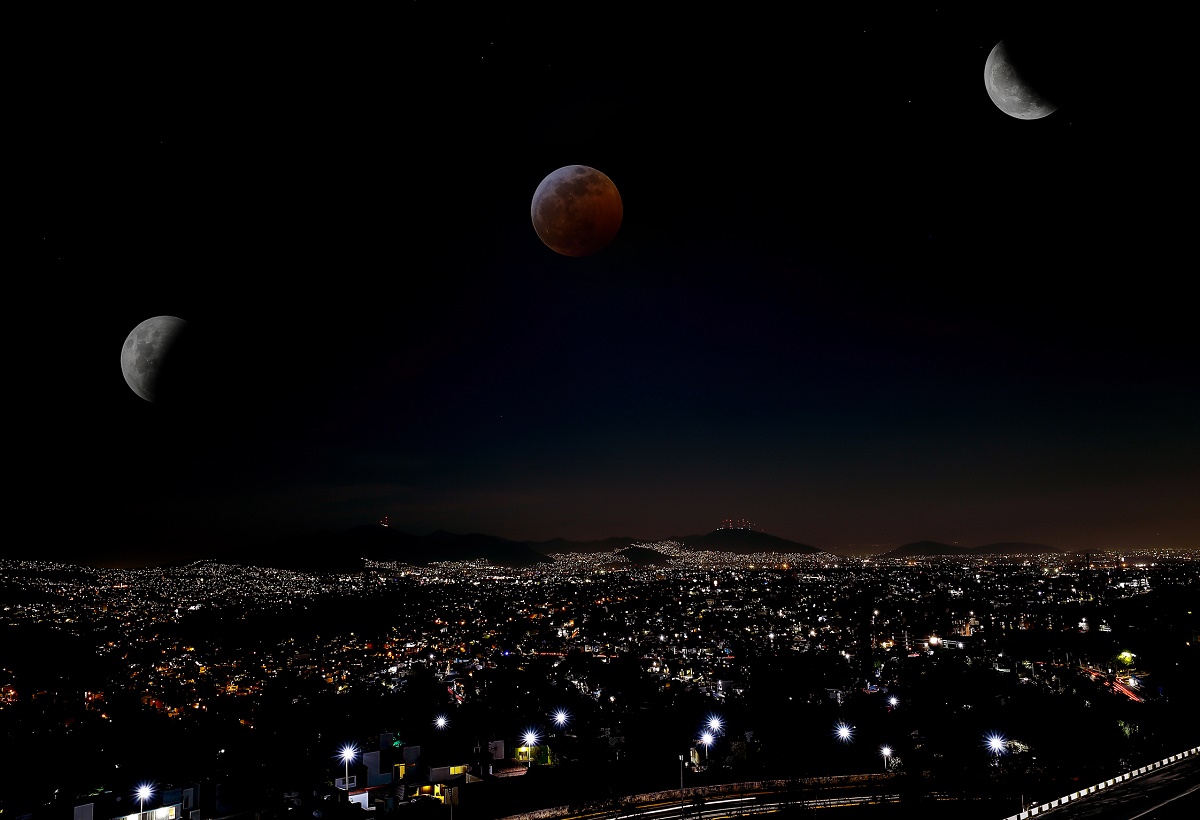 Eclipse lunar 2019/Foto: Notimex