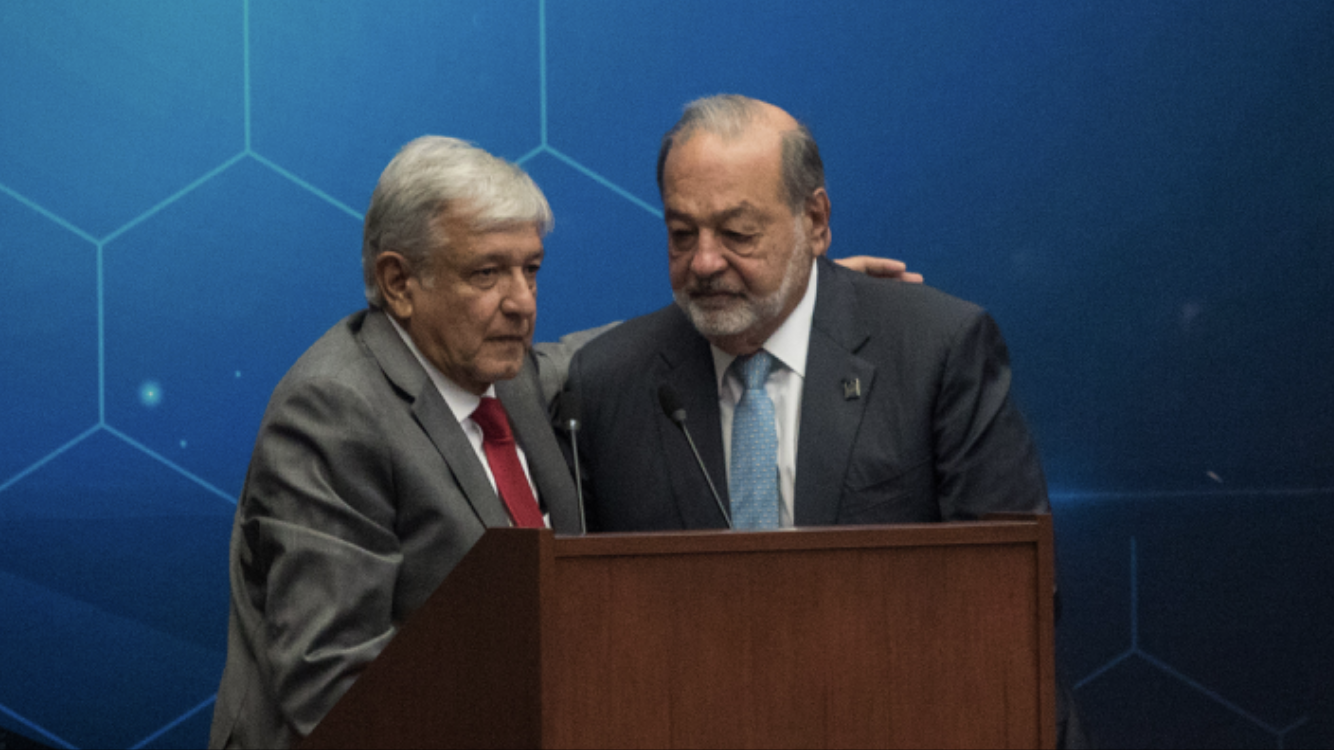 Carlos Slim, AMLO,