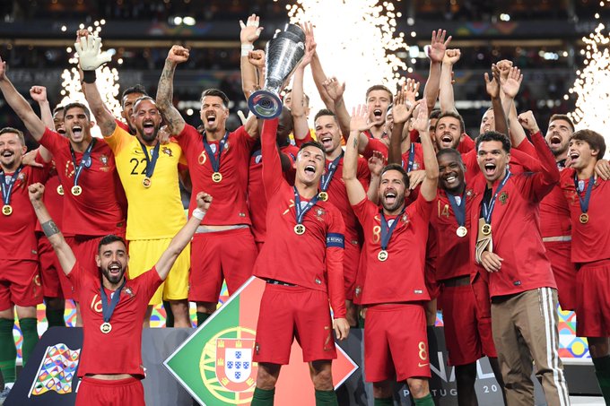 Portugal ganó la Liga de Naciones. Foto: UEFA Twitter
