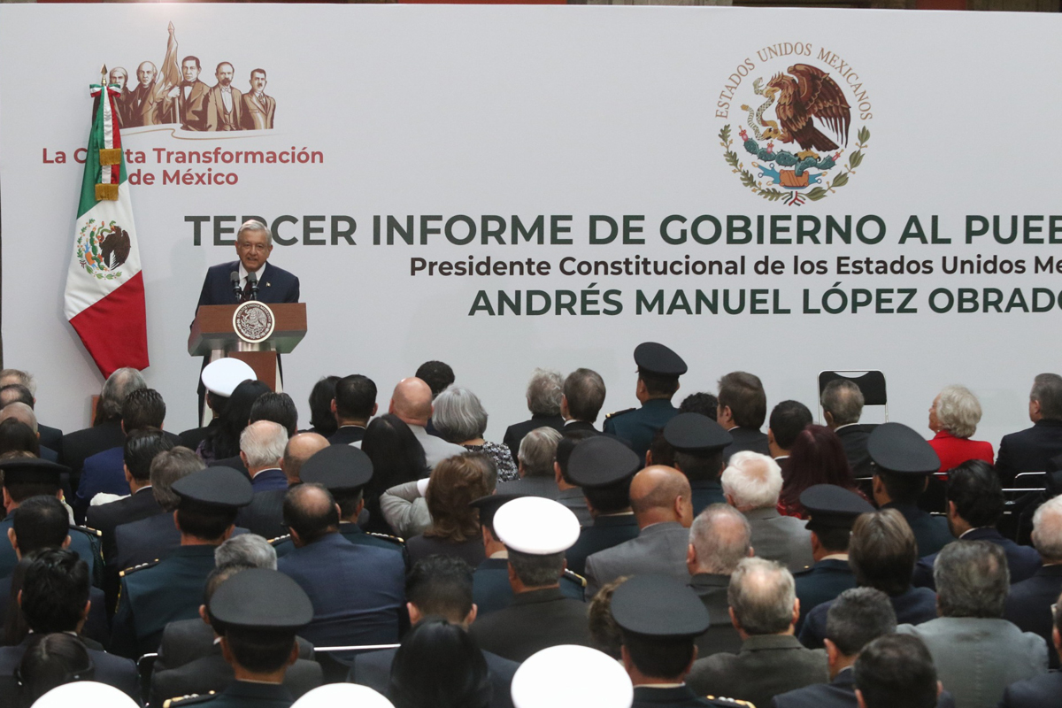 Primer Informe, Tercer Informe, Palacio Nacional, AMLO, Andrés Manuel López Obrador,