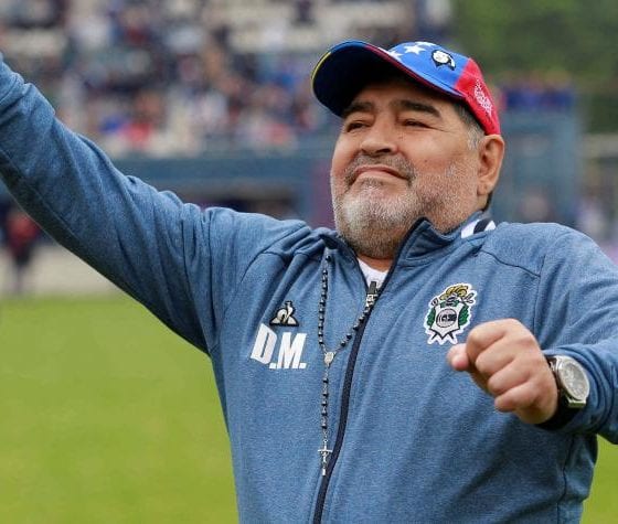 Maradona en perfecto estado de salud. Foto: Twitter