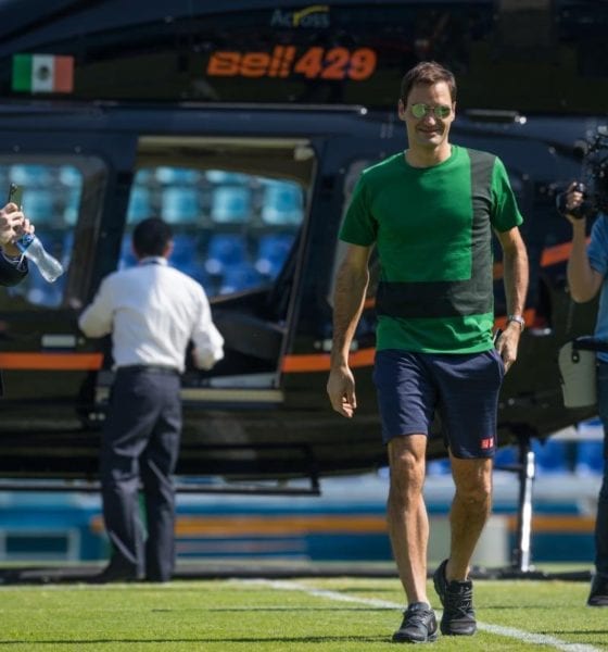 Roger Federer llegó a México. Foto: Twitter