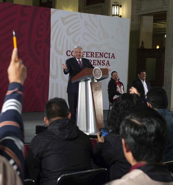 Andrés Manuel López Obrador en una de sus conferencias mañaneras ante la prensa. Foto: Cuartoscuro