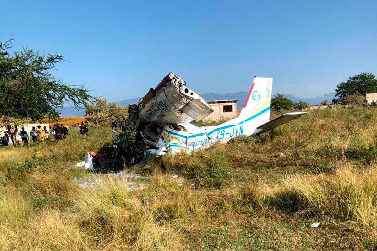 La avioneta sufrió el accidente aproximadamente a las 8:49 horas. Foto: Especial