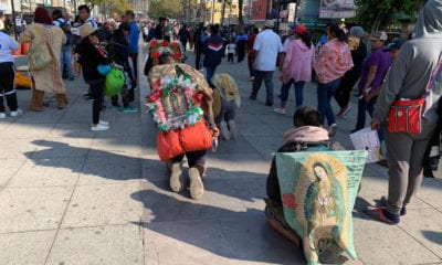 Caminan dos días para arrodillarse ante la Virgen de Guadalupe