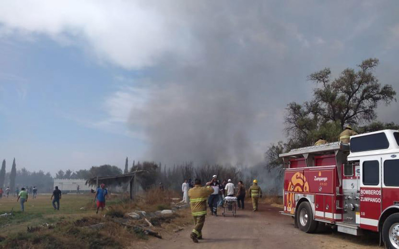 Explota polvorín en Zumpango; una persona murió