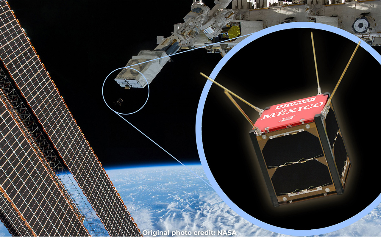 Nanosatélite mexicano AztechSat-1 inicia su misión en el espacio