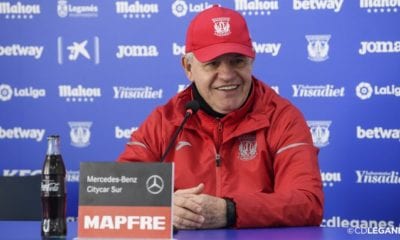 Javier Aguirre, sin temor al descenso. Foto: Leganés