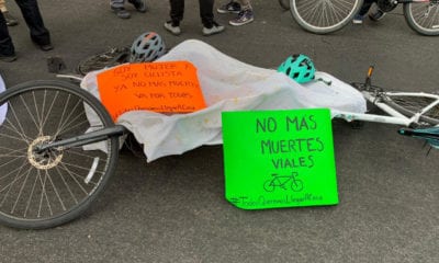 Ciclistas de la Ciudad de México se manifestaron