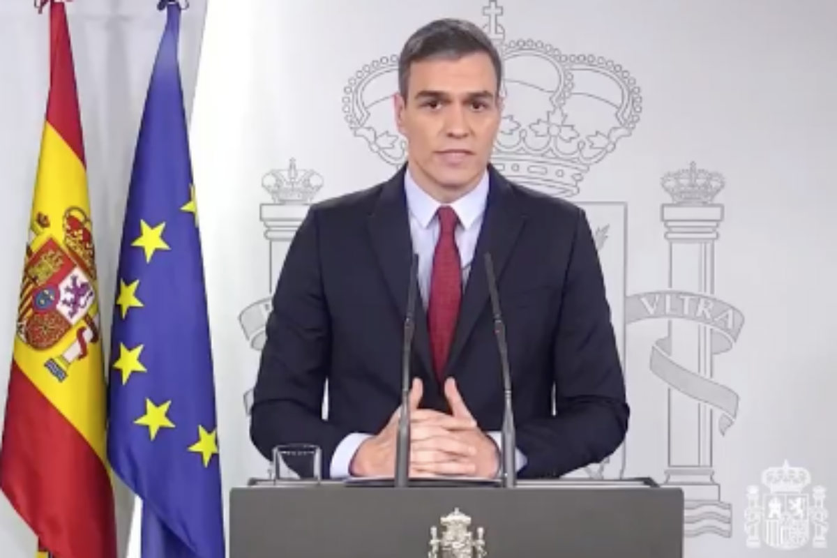 Pedro Sánchez, jefe del Gobierno español (Captura de video)