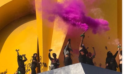 Mujeres marchan contra violencia; feministas vandalizan la CDMX