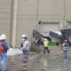 Trabajan en limpia después de tornado. Foto: Protección Civil de Nuevo León