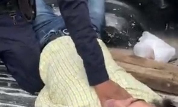 Golpiza al Pato Zambrano. Foto: Twitter