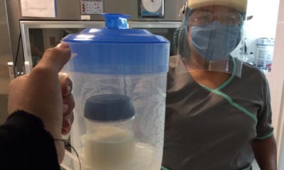 Captan litros de leche para bebés con madres diagnosticadas con covid-19