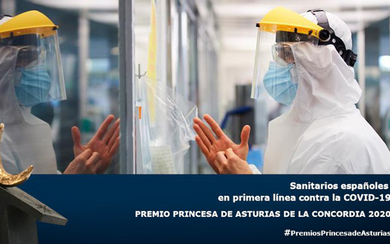 Otorgan Premio Princesa de Asturias al personal sanitario de España