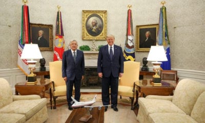 Dialogan López Obrador y Trump en la Casa Blanca