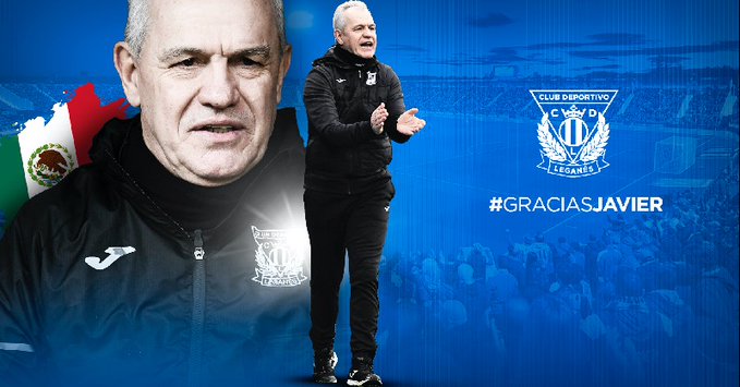 Confirman salida de Javier Aguirre del Leganés. Foto: Twitter Leganés