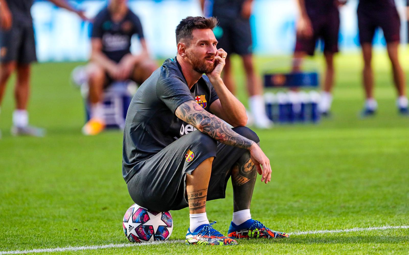 Lionel Messi se rebela. foto: Twitter Barcelona