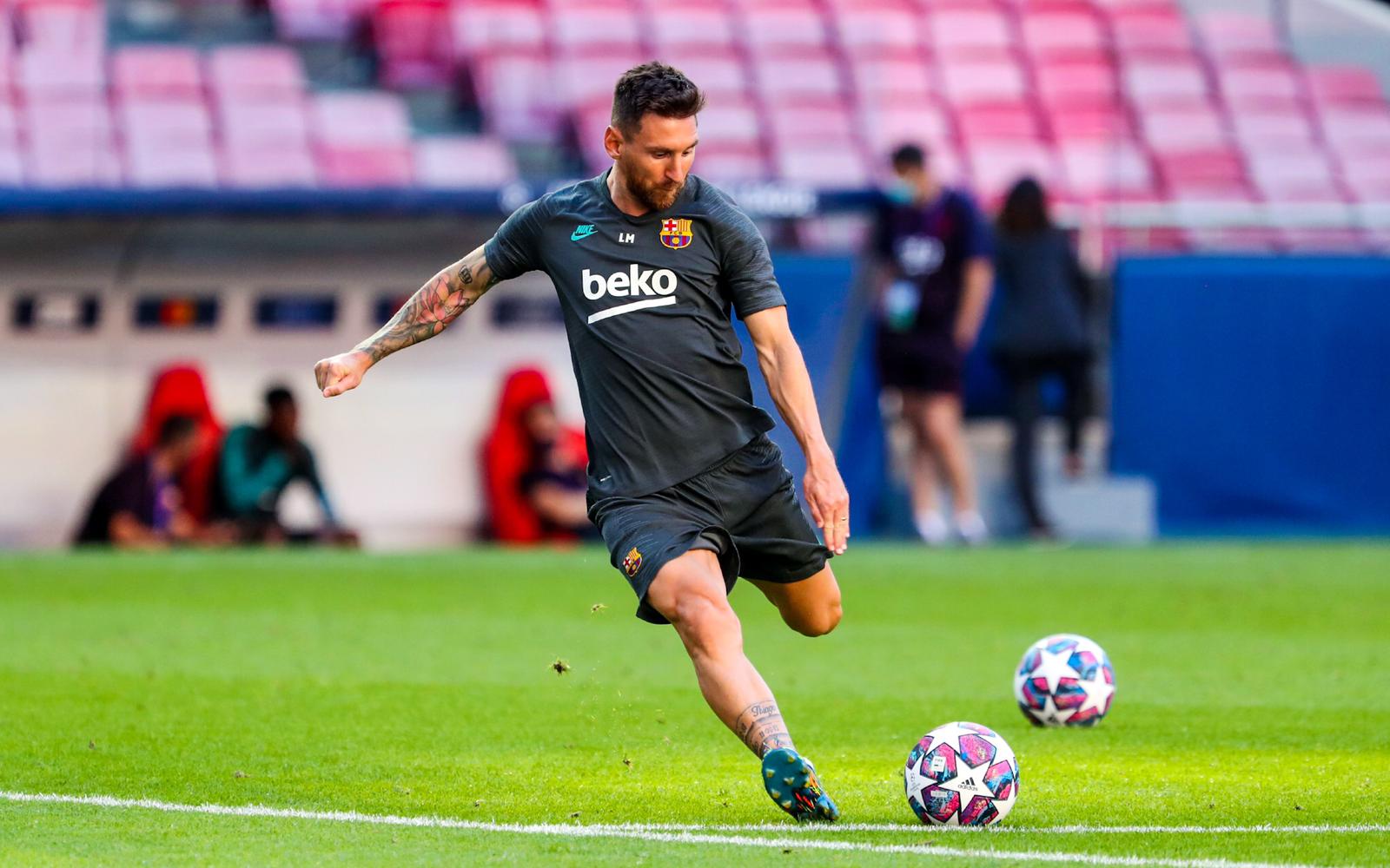 Messi cumple su amenaza. Foto: Twitter Barcelona