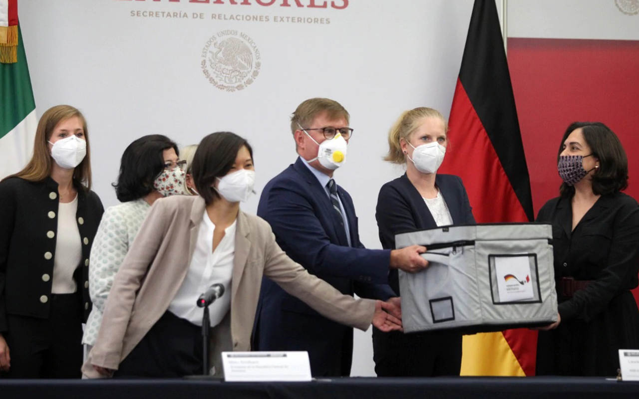 Alemania dona 100 mil pruebas PCR de Covid-19 a México