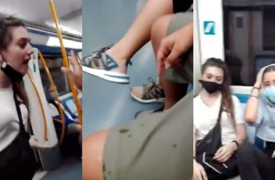 Adolescentes agreden a latinos en el Metro de Madrid. Foto: Twitter