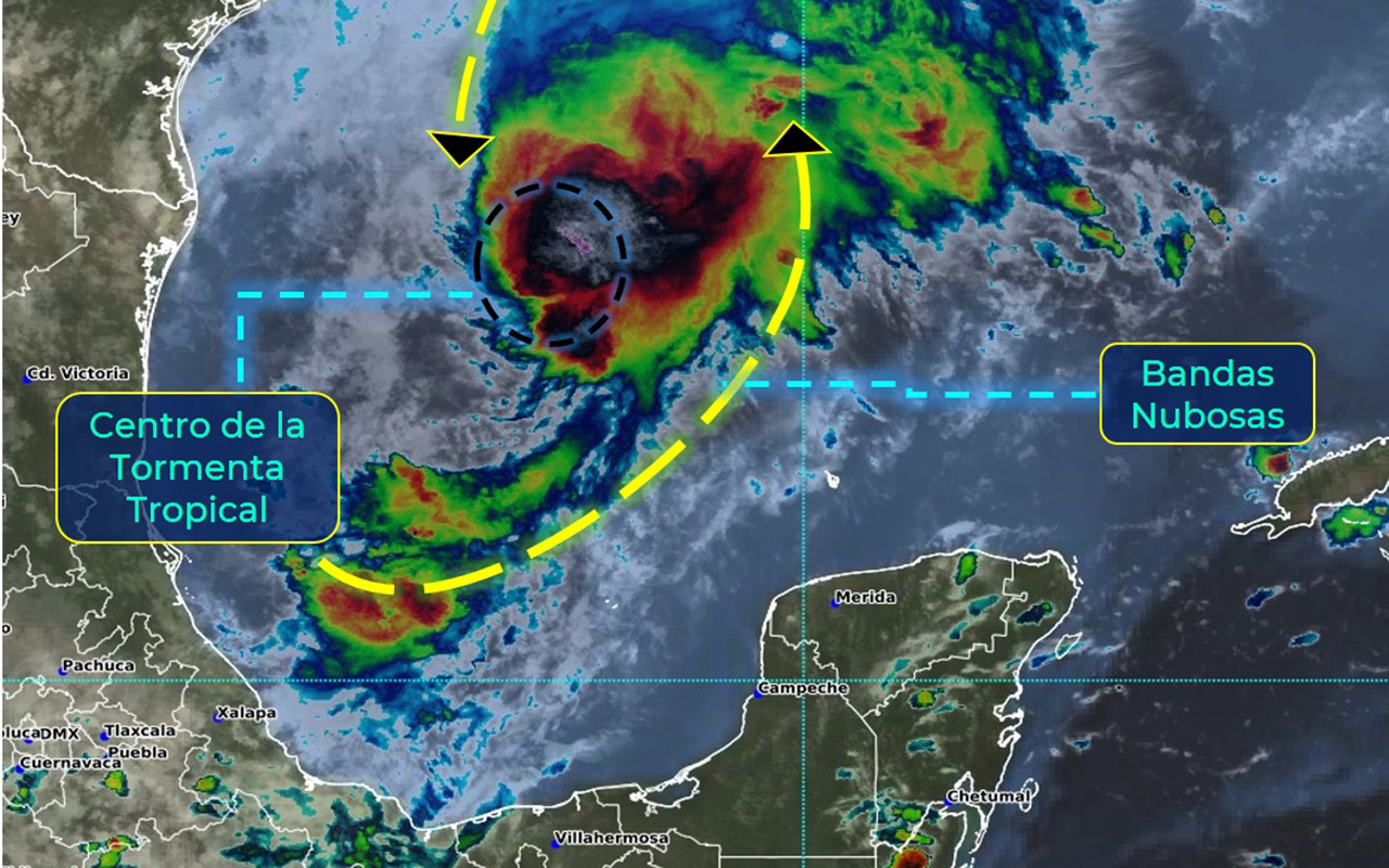 Se formó la tormenta tropical Beta en el Golfo de México. Noticias en tiempo real
