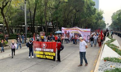 Protestan por la desaparición de normalistas de Ayotzinapa: Foto: Israel Lorenzana