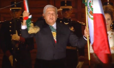 el Presidente Andrés Manuel López Obrador, dio su segundo Grito de Independencia