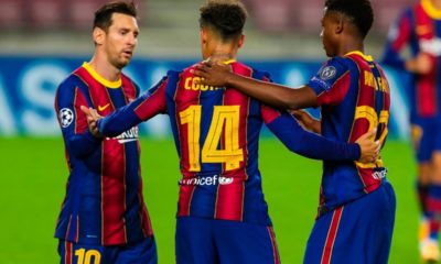 Barcelona goleó en la Champions. Foto: Twitter Barcelona