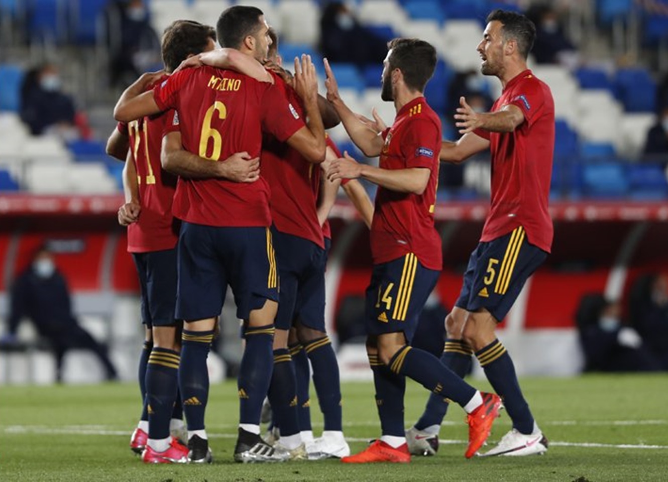 España domina la Liga de Naciones. Foto: Twitter España
