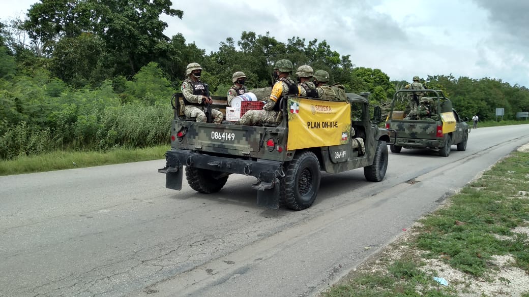 Ejército activa el Plan DN-III-E por el paso de “Zeta” en Quintana Roo