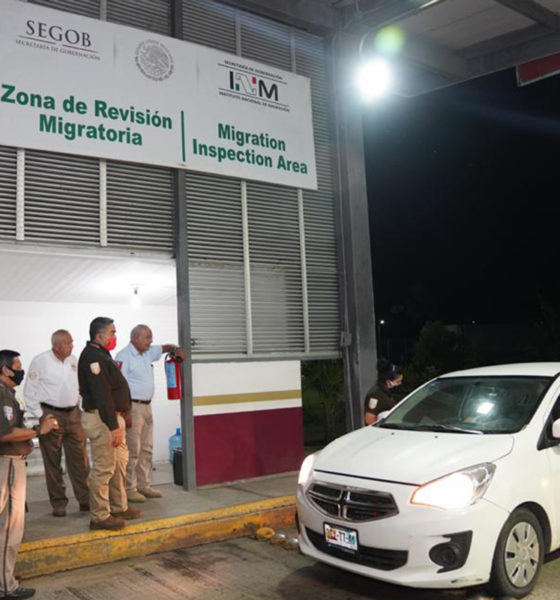Despliegan operativo en frontera sur de México ante caravana migratoria