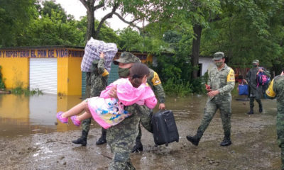 Ejército Mexicano apoya a damnificados por inundaciones