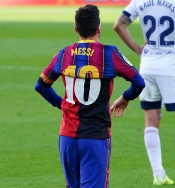 Bajan a Messi del partido de Champions. Foto: Twitter Barcelona