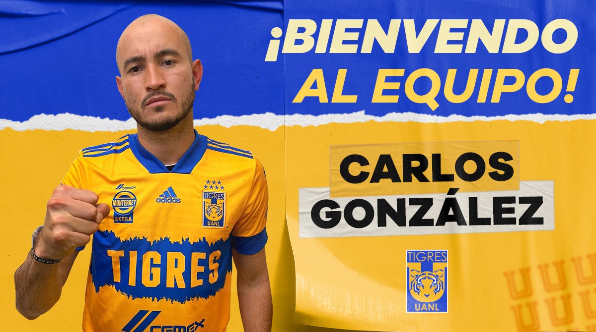 Carlos González llega a Tigres. Foto: Twitter Tigres