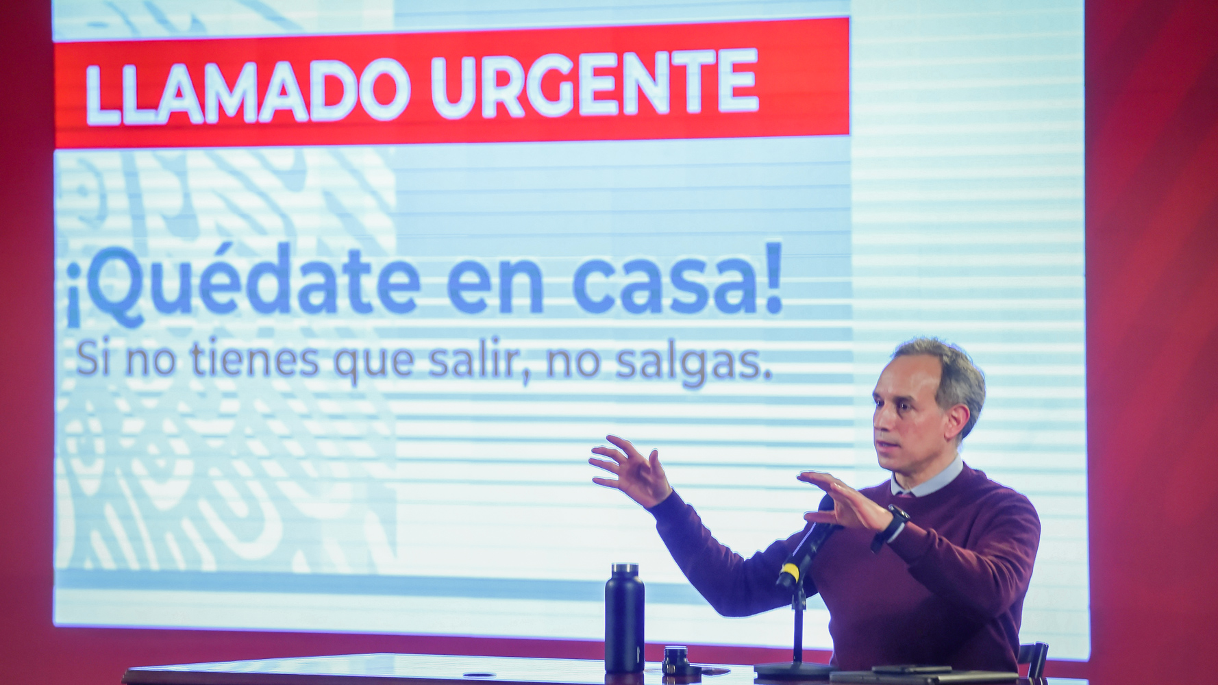 López-Gatell pide alerta por el Covid-19. Foto: Twitter López-Gatell