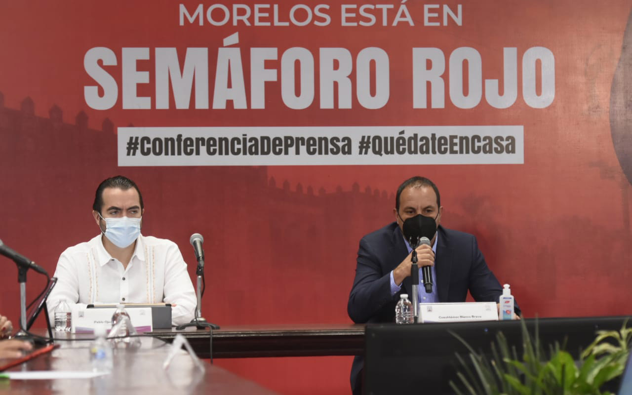 Morelos regresa a color rojo por aumento de contagios de Covid