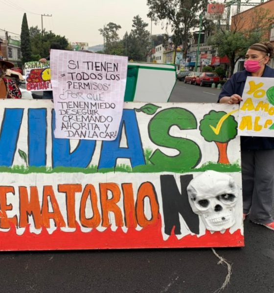 Vecinos de la GAM protestan contra Funeraria Uribe