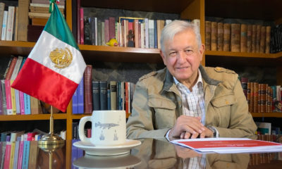 López Obrador padece de Covid. Foto: Twitter López Obrador