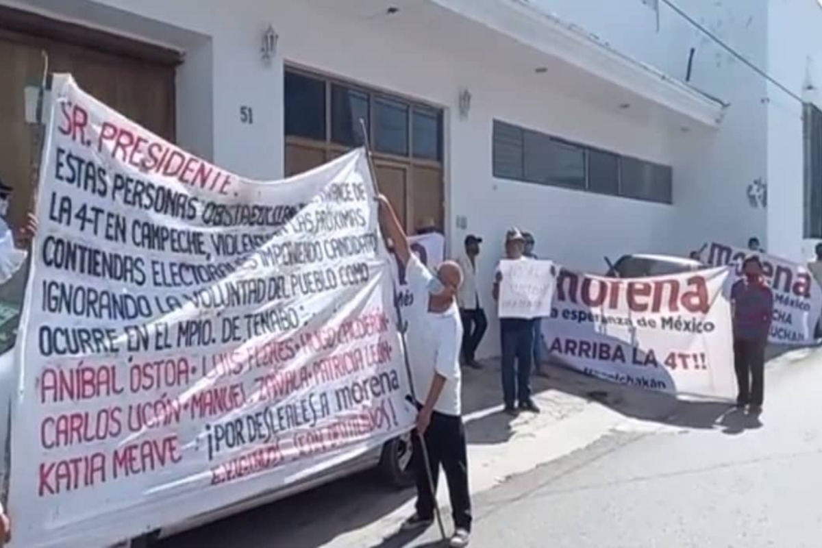 Denuncian imposición de candidatos de Morena en Campeche