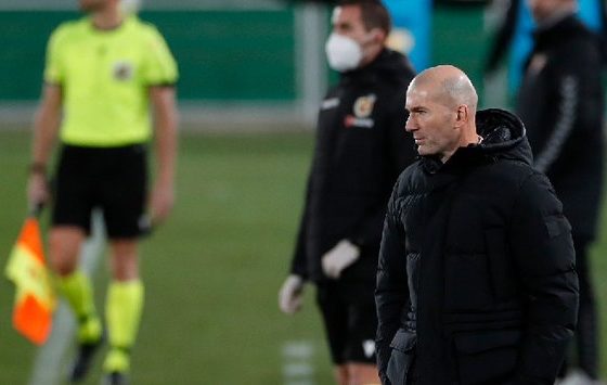 Zidane libra el Covid. Foto: Twitter Real Madrid