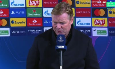 Ronald Koeman decepcionado. Foto: Twitter