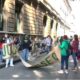 Marchan estudiantes del IPN del Casco de Santo Tomás a la SEP