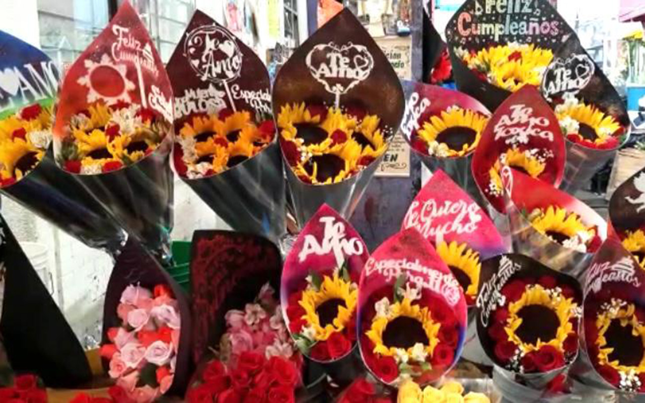 Pandemia afecta venta de flores previo al 14 de febrero