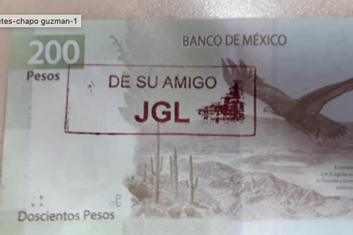 Billetes con sellos del Chapo (Especial)