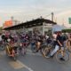 Ciclistas protestan en la Glorieta de Insurgentes
