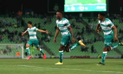 Triunfo de Santos ante Necaxa. Foto: Twitter Santos Laguna