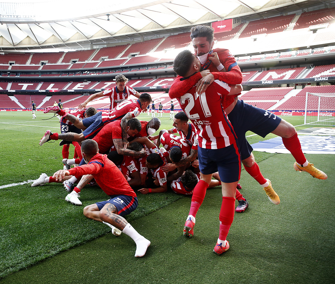 Atlético de Madrid a un paso del título. Foto: Twitter
