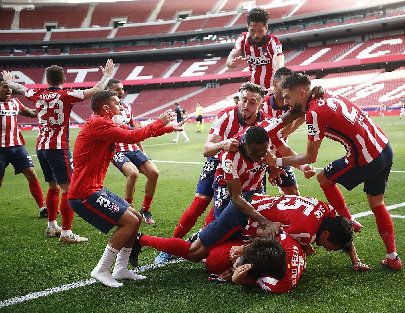 Atlético de Madrid campeón de España. Foto: Twitter